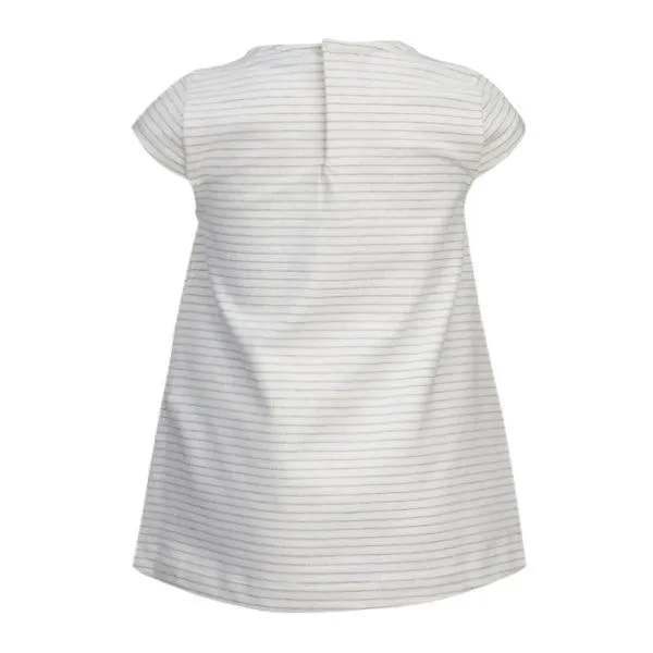 GREY STRIPED BABY GIRLS BLOUSE