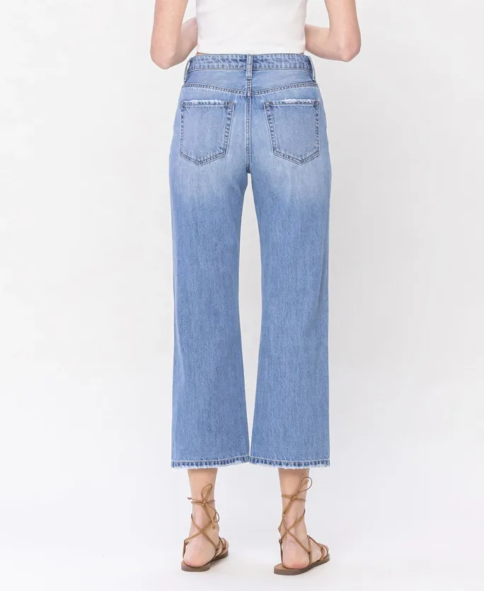 High Rise Crop Dad Jeans by Vervet
