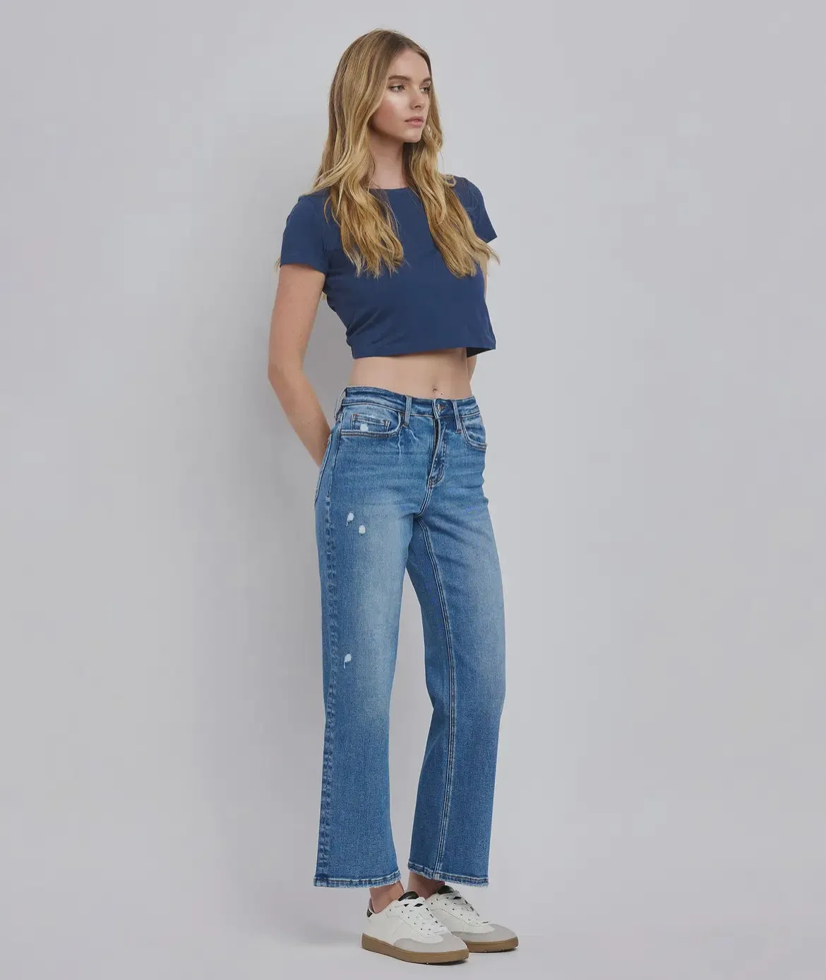 High Rise Slim Ankle Jean