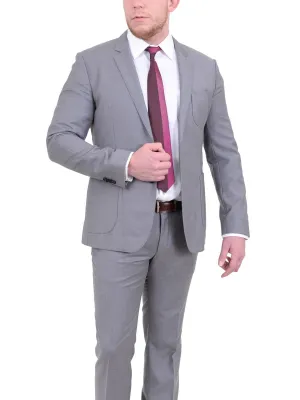 Hugo Boss Rodman/wild Slim Fit Heather Gray Wool Cashmere Blend Suit