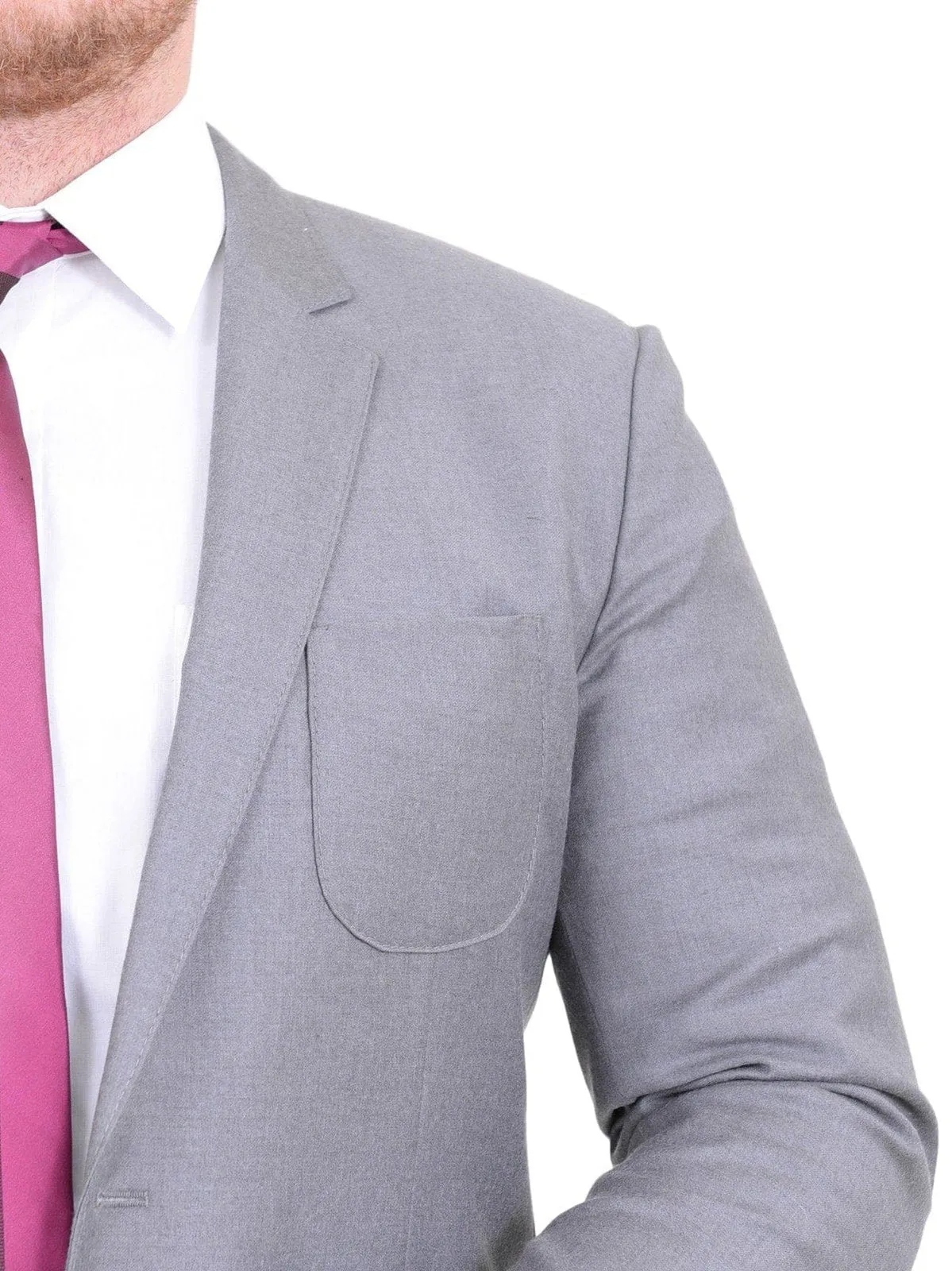 Hugo Boss Rodman/wild Slim Fit Heather Gray Wool Cashmere Blend Suit