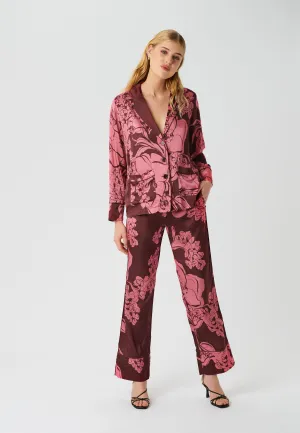 INDIE (V)-Big Floral Raspberry