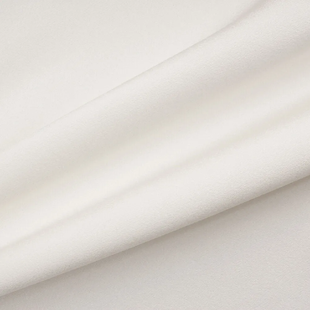 Ivory Matte Satin Backed Crêpe