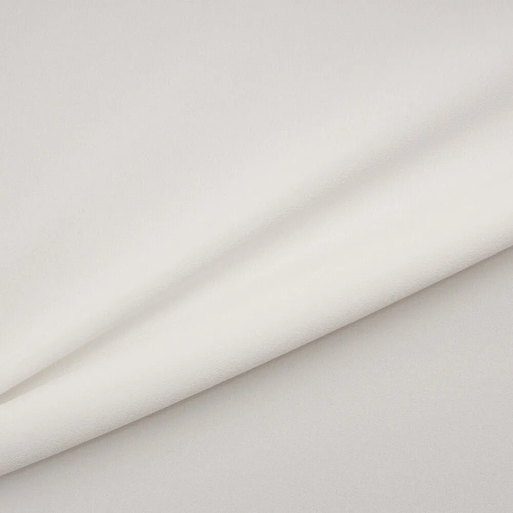 Ivory Matte Satin Backed Crêpe