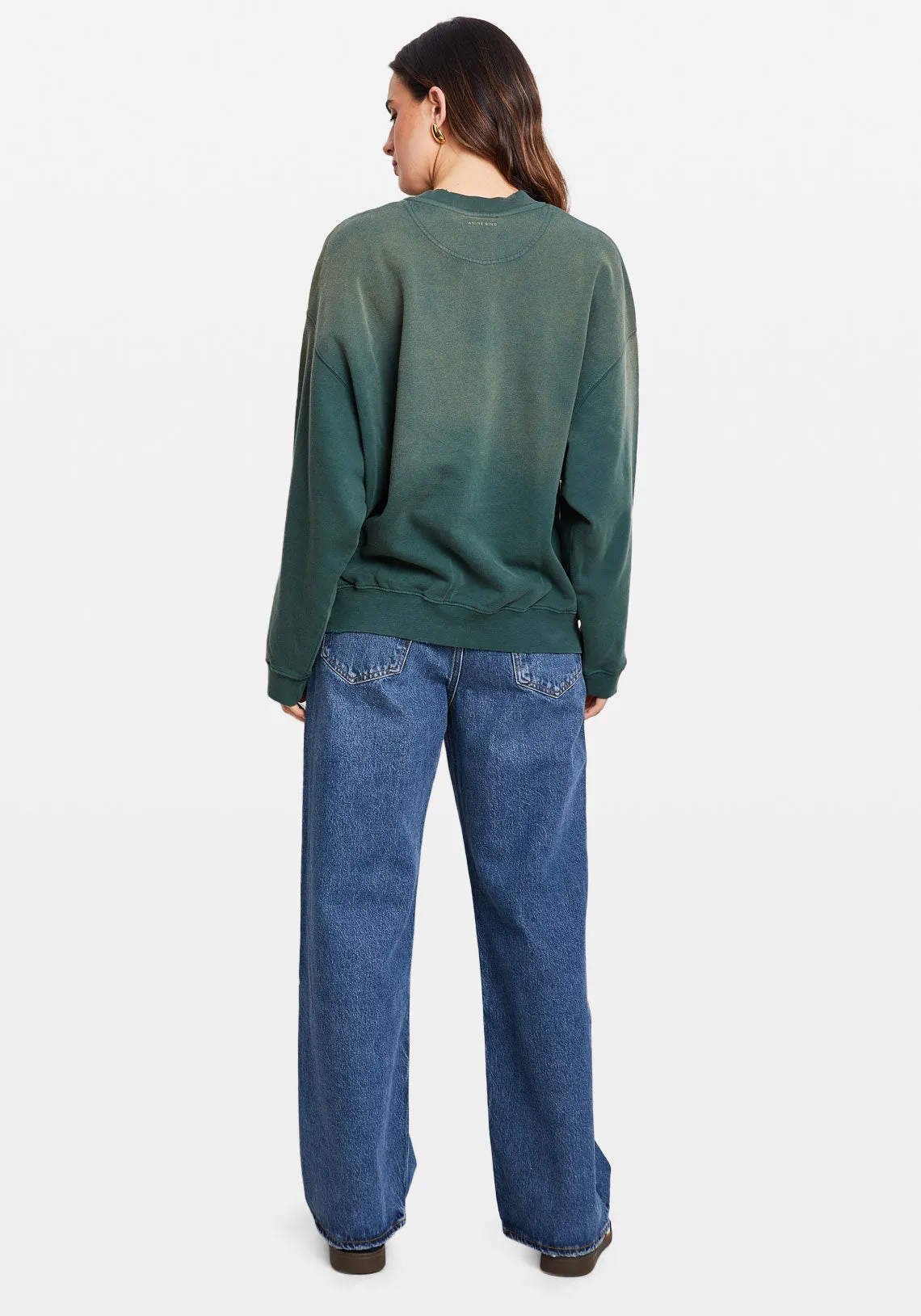 JACI SWEATSHIRT ANINE BING CALIFORNIA WASHED FADED GREEN