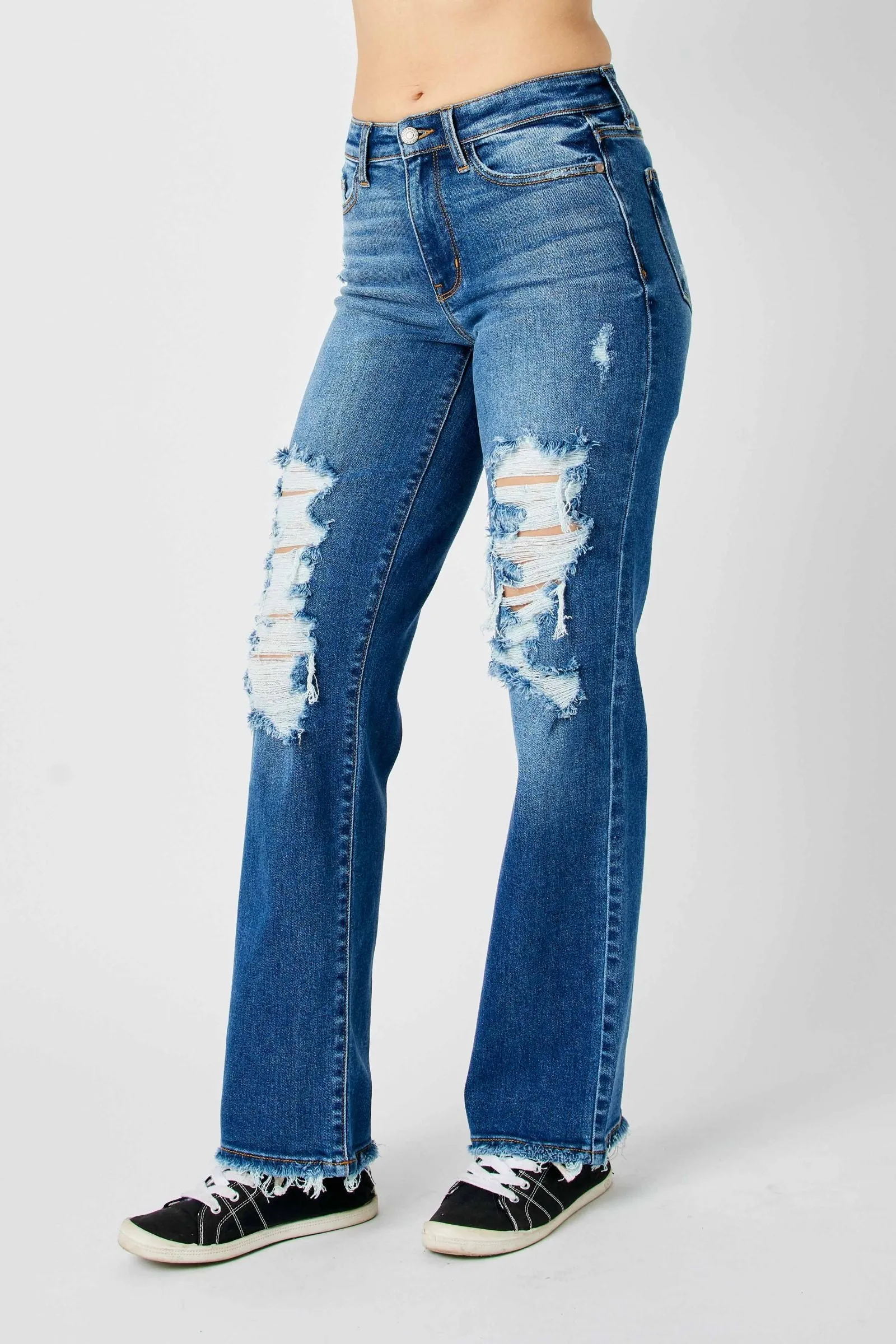 Judy Blue Mid Rise Dad Jeans