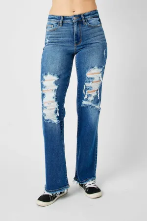 Judy Blue Mid Rise Dad Jeans