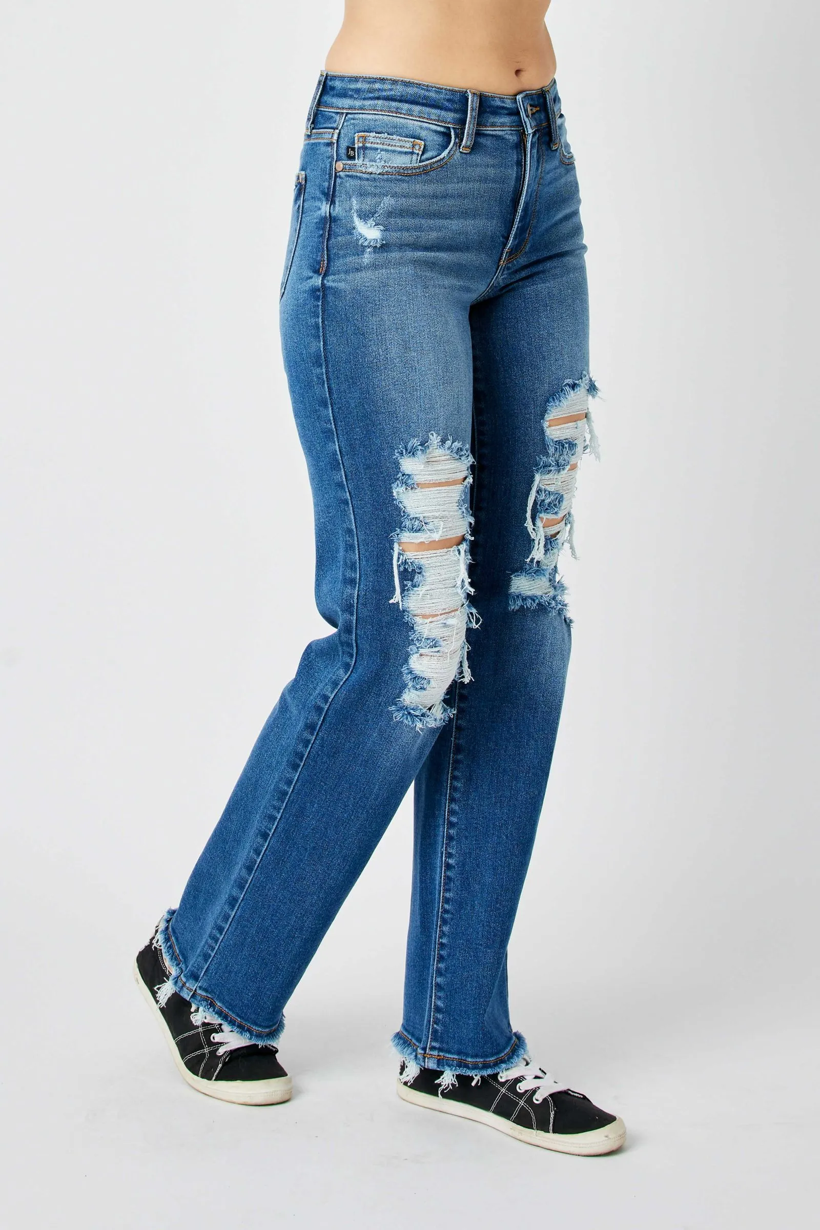 Judy Blue Mid Rise Dad Jeans