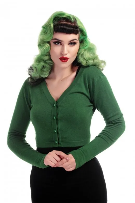 Kimberly Green Knitted Bolero Cardigan