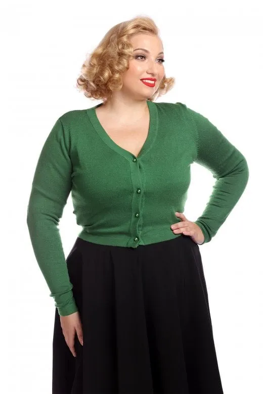 Kimberly Green Knitted Bolero Cardigan