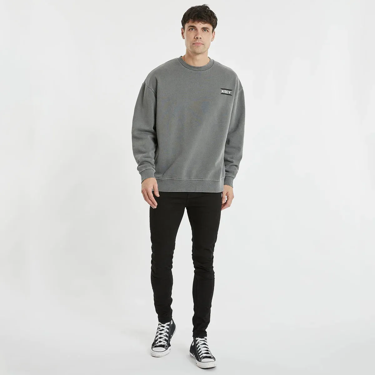 Kiss Chacey Serra Relaxed Sweater - Pigment Charcoal