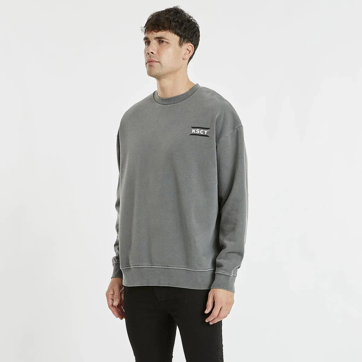 Kiss Chacey Serra Relaxed Sweater - Pigment Charcoal