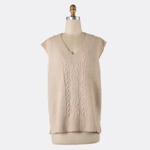 Knit Vest (Beige)