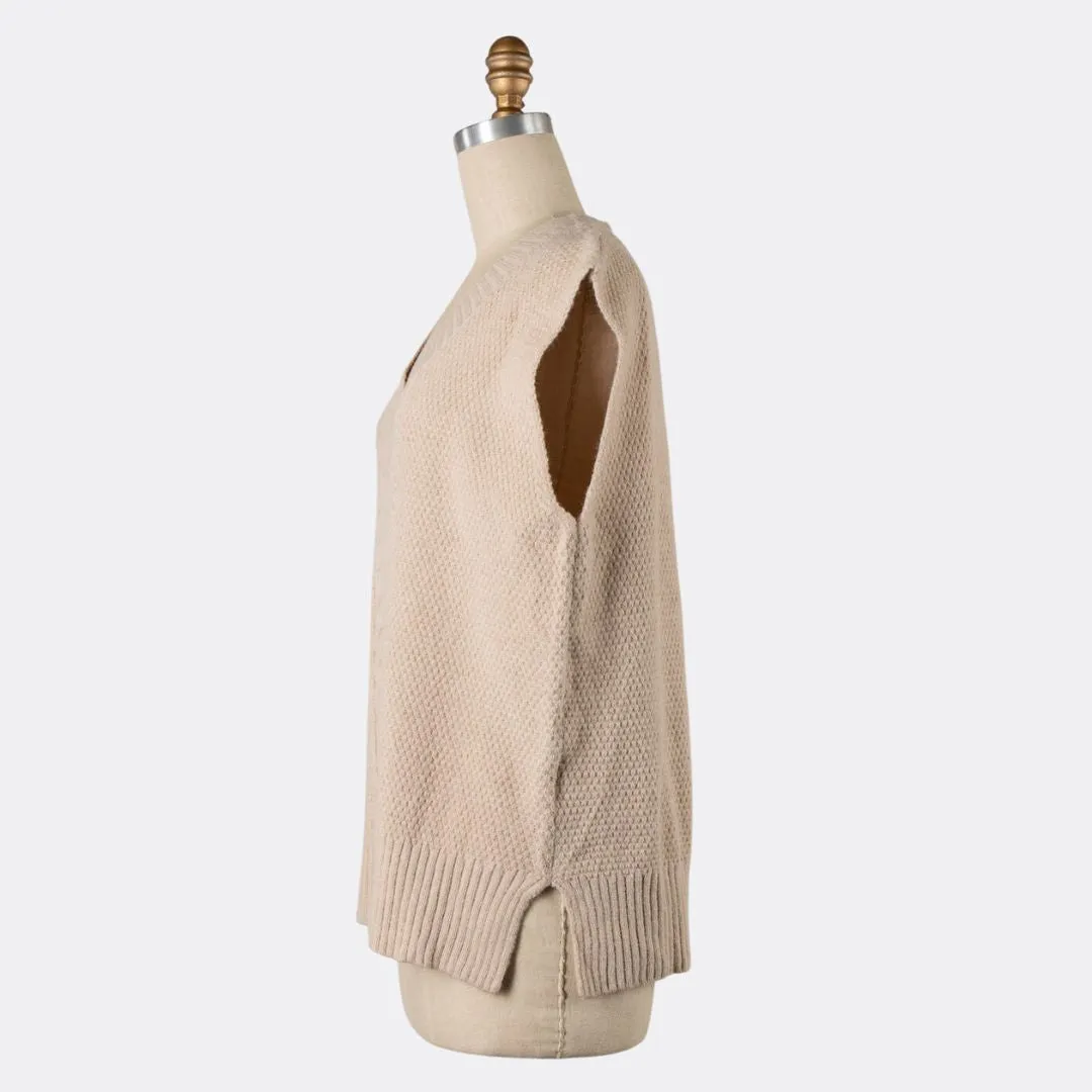 Knit Vest (Beige)