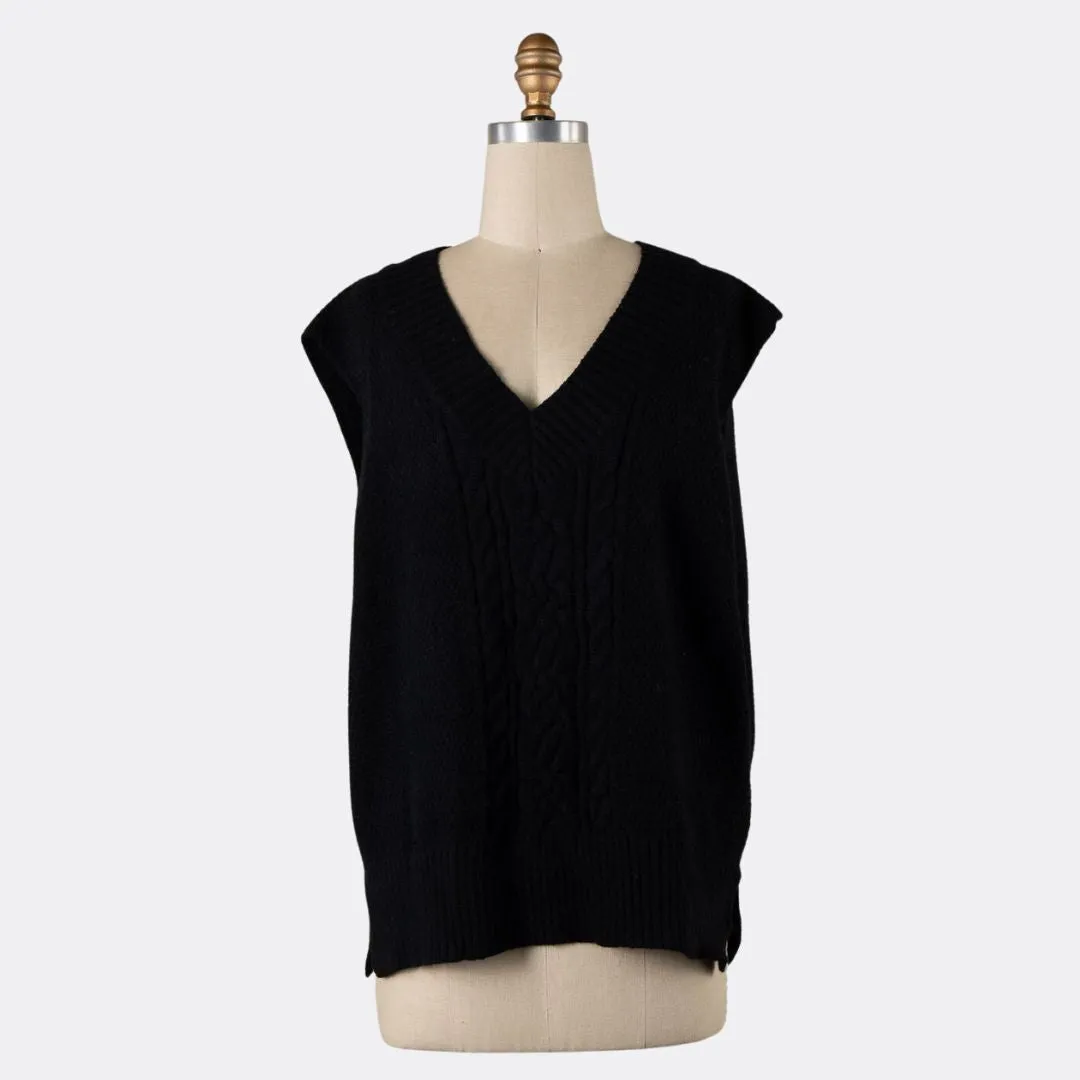 Knit Vest (Black)
