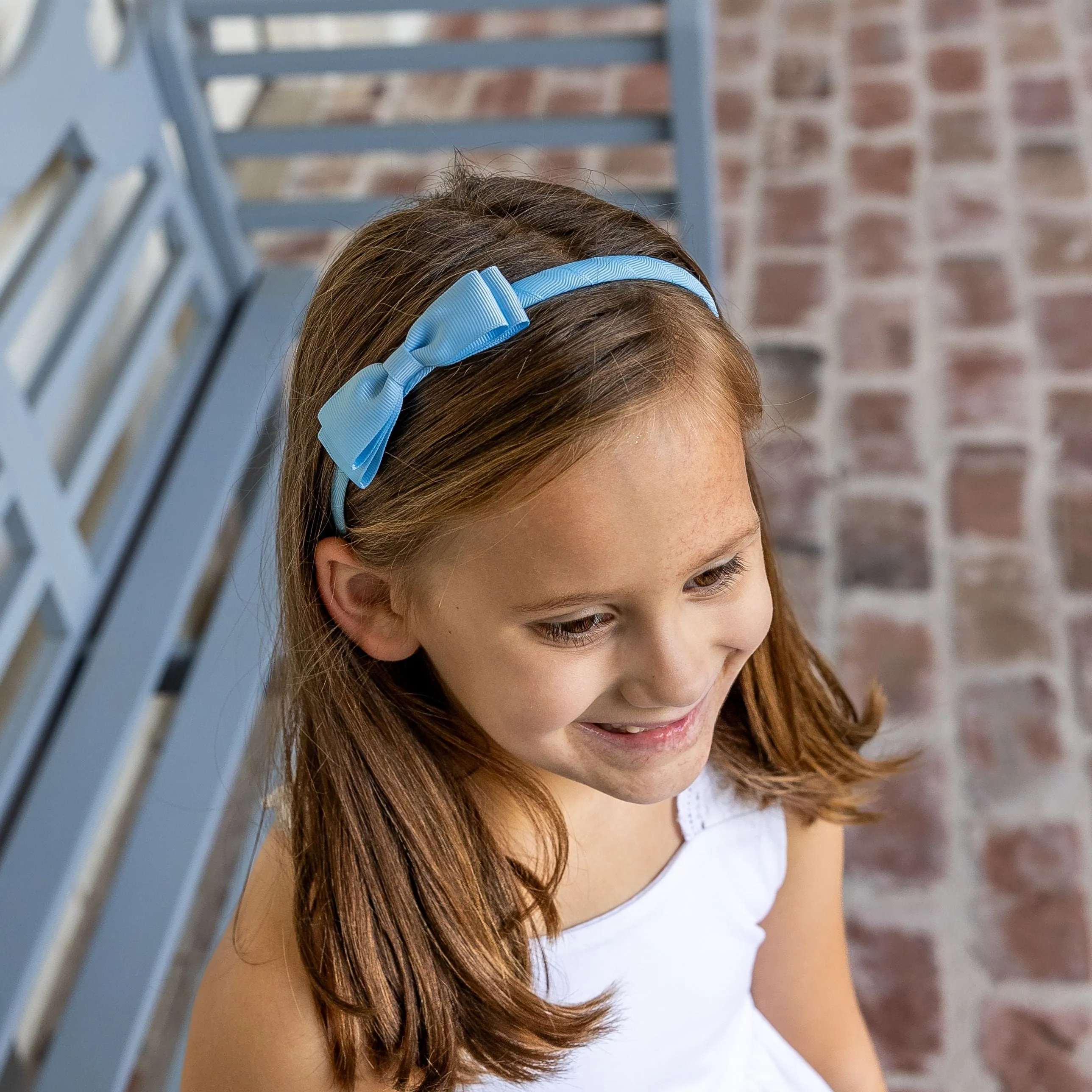 Leslie Girls Shorts Set - Sky Blue Posies