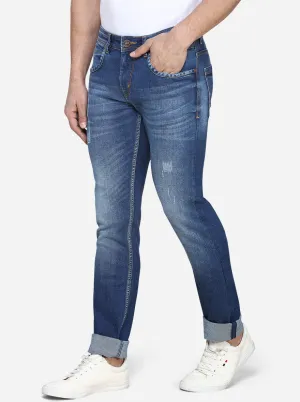 Light Blue Washed Slim Fit Jeans | JadeBlue