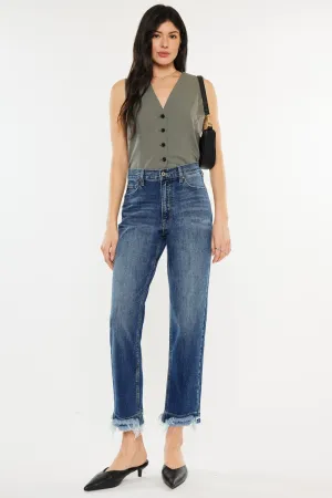 Lisa High Rise Tapered Mom Kancan Jean