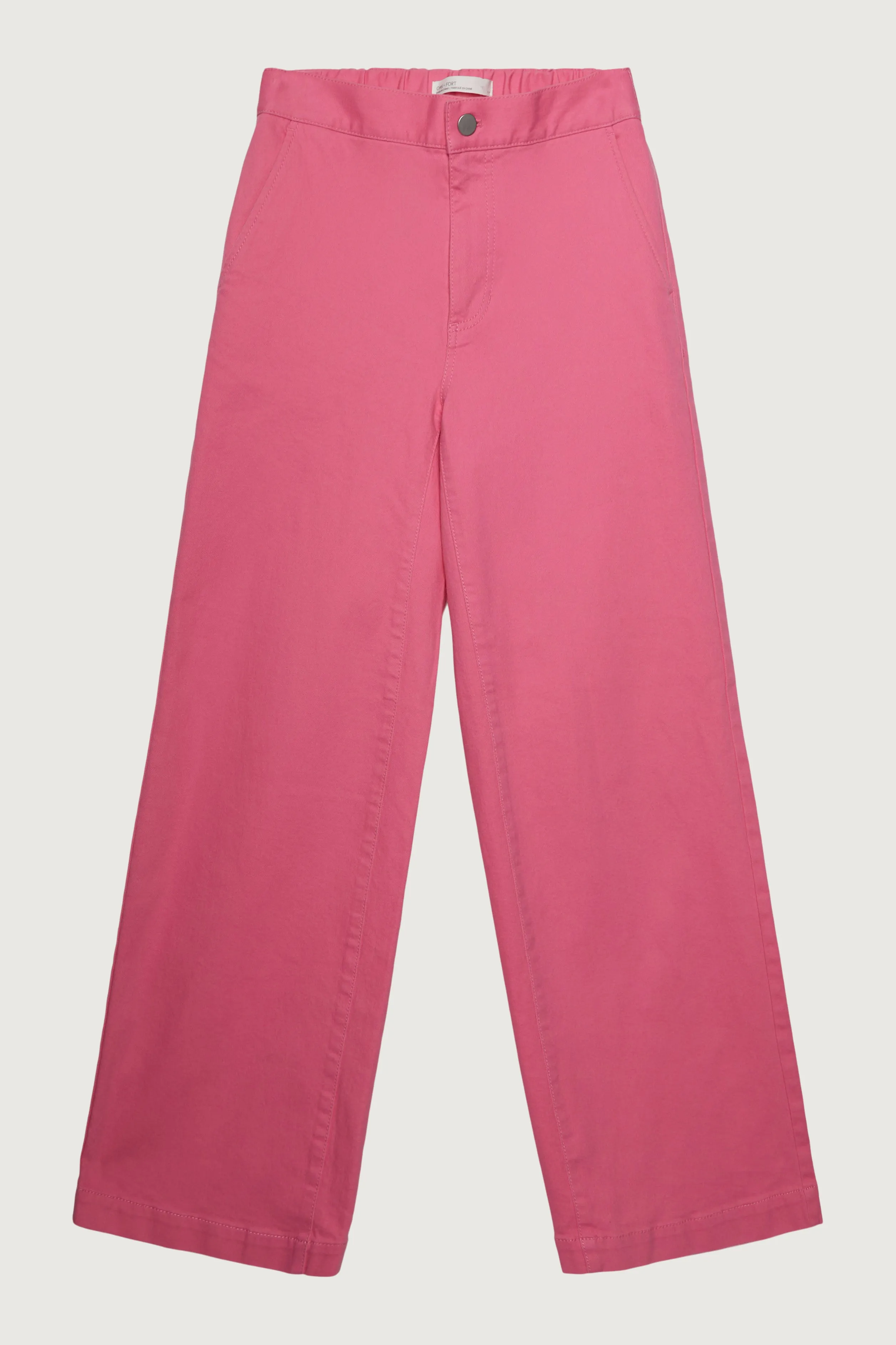 LONG LENGTH 30" TWILL WIDE LEG PANT