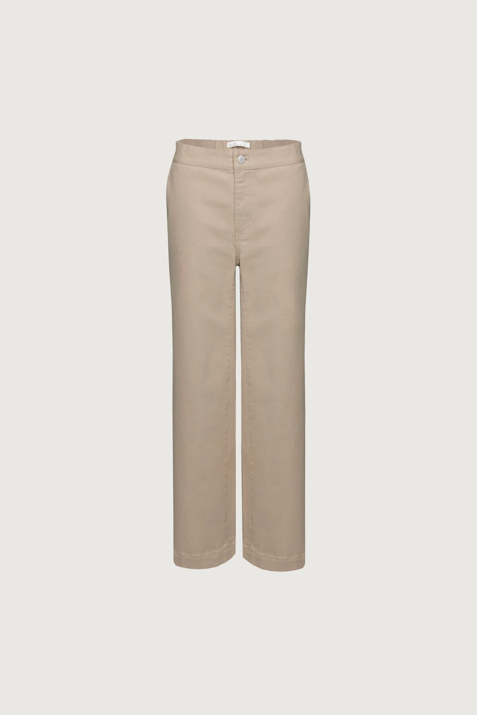 LONG LENGTH 30" TWILL WIDE LEG PANT
