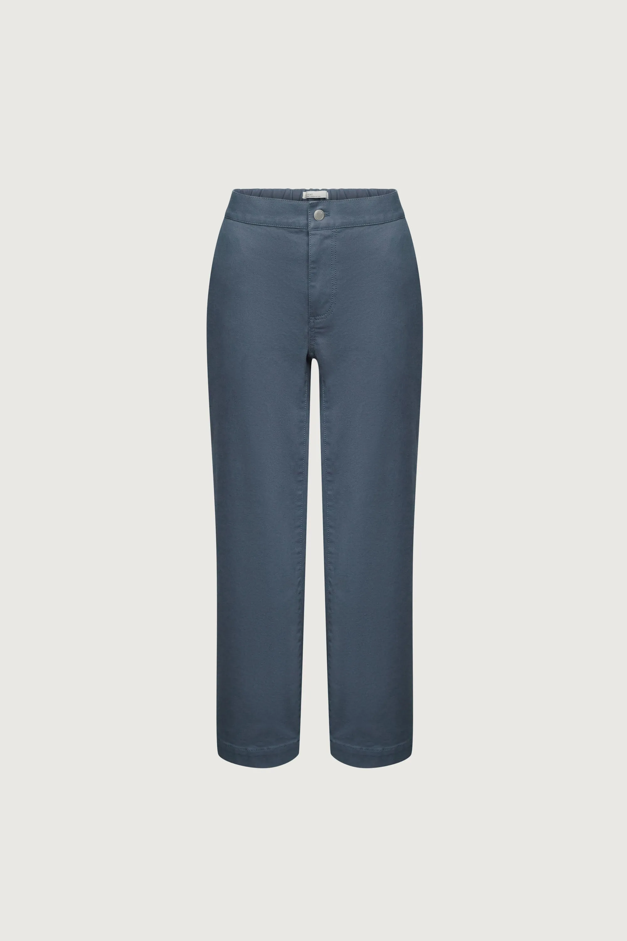 LONG LENGTH 30" TWILL WIDE LEG PANT
