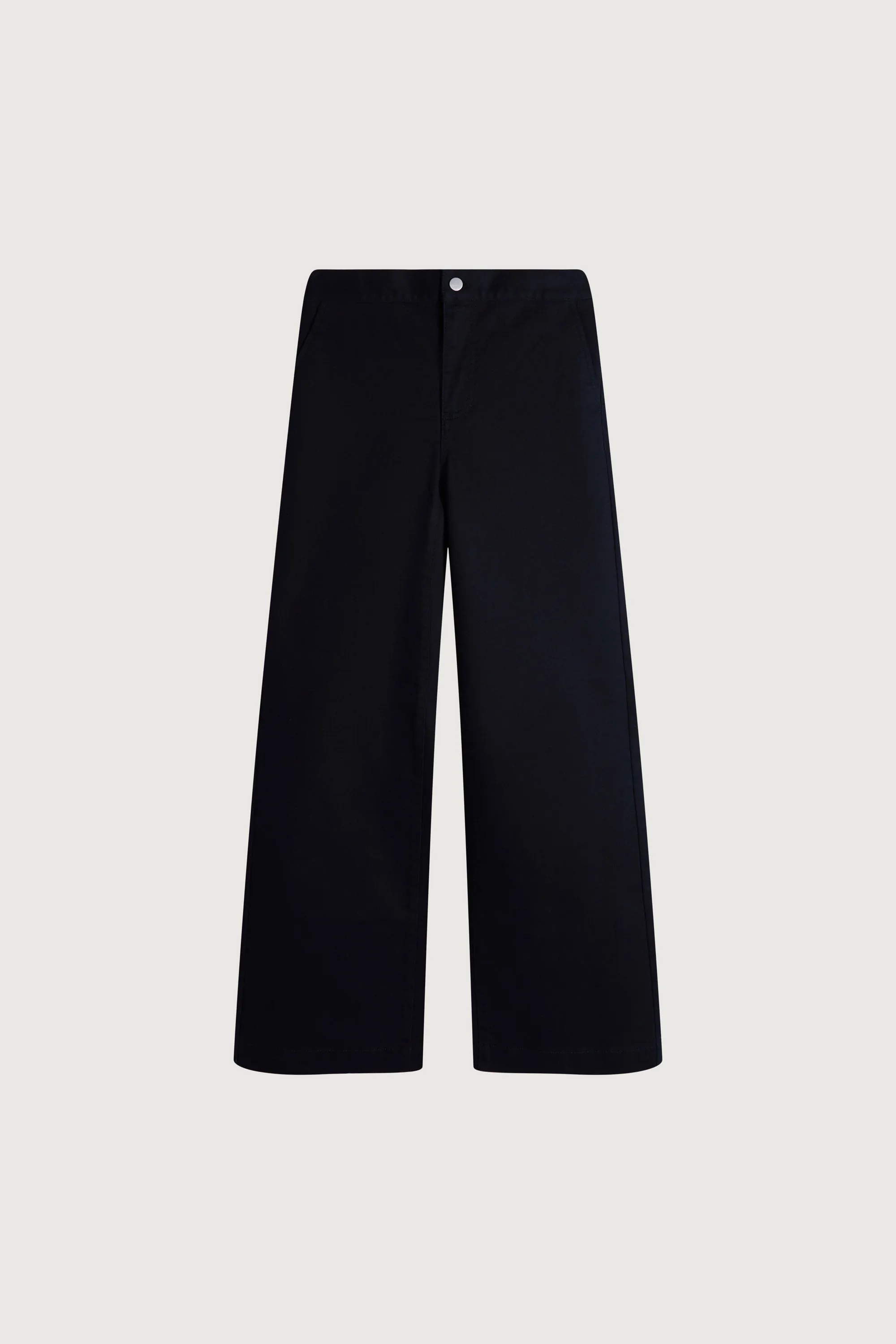 LONG LENGTH 30" TWILL WIDE LEG PANT