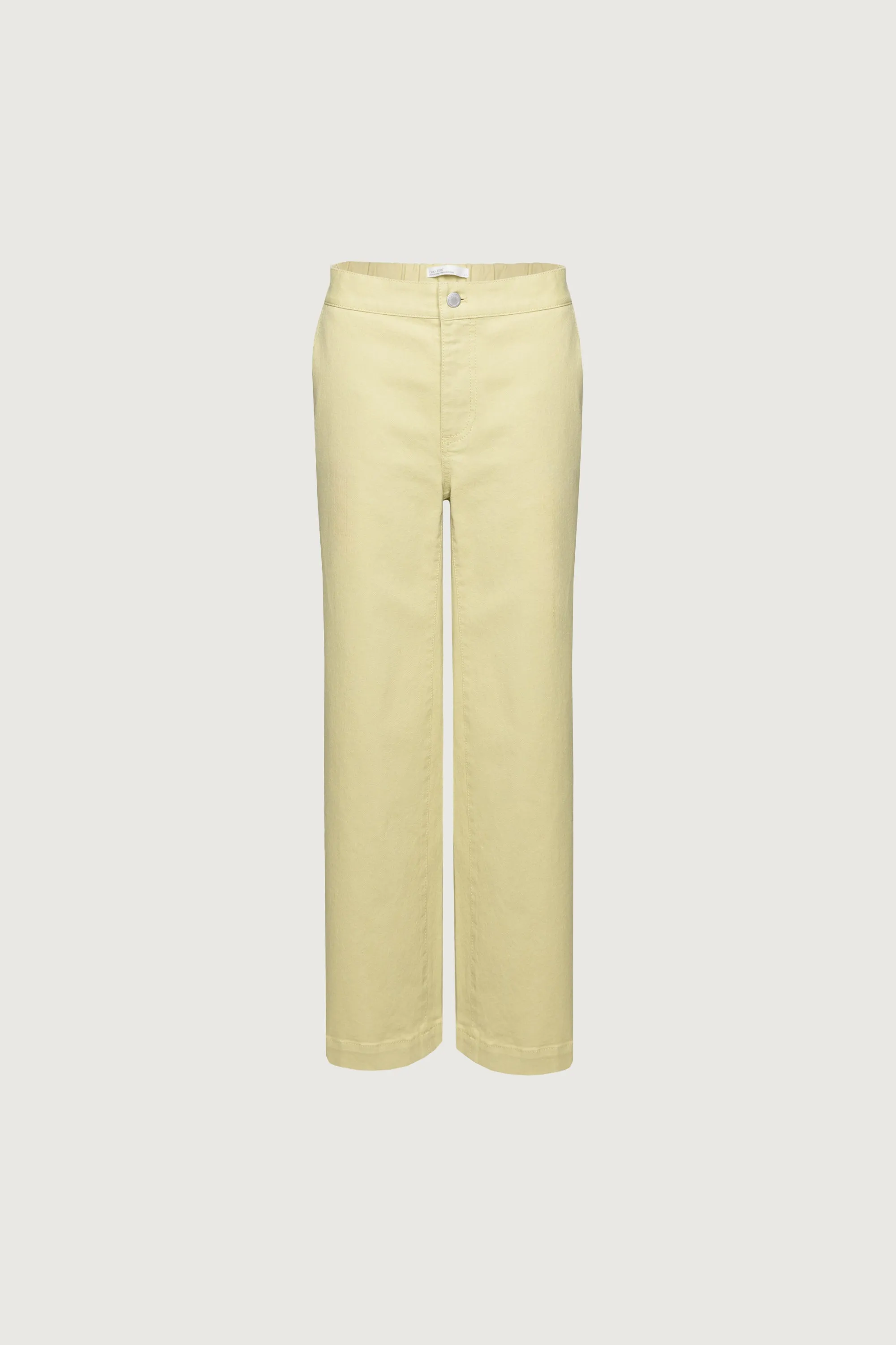 LONG LENGTH 30" TWILL WIDE LEG PANT