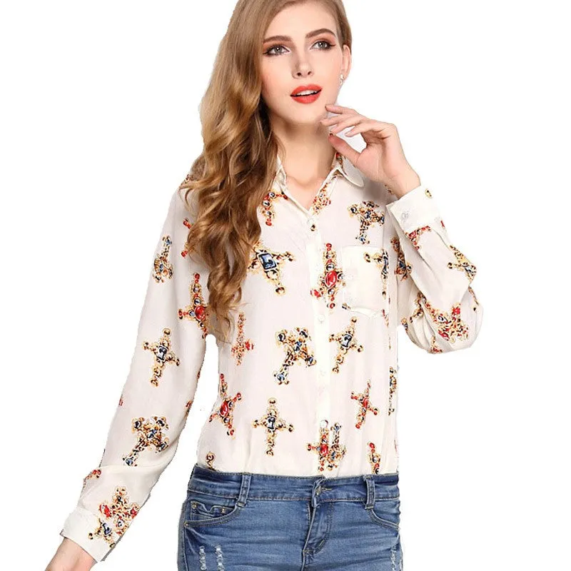 Long Sleeve Casual Women's Blouses