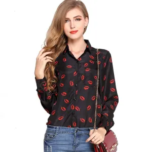 Long Sleeve Casual Women's Blouses