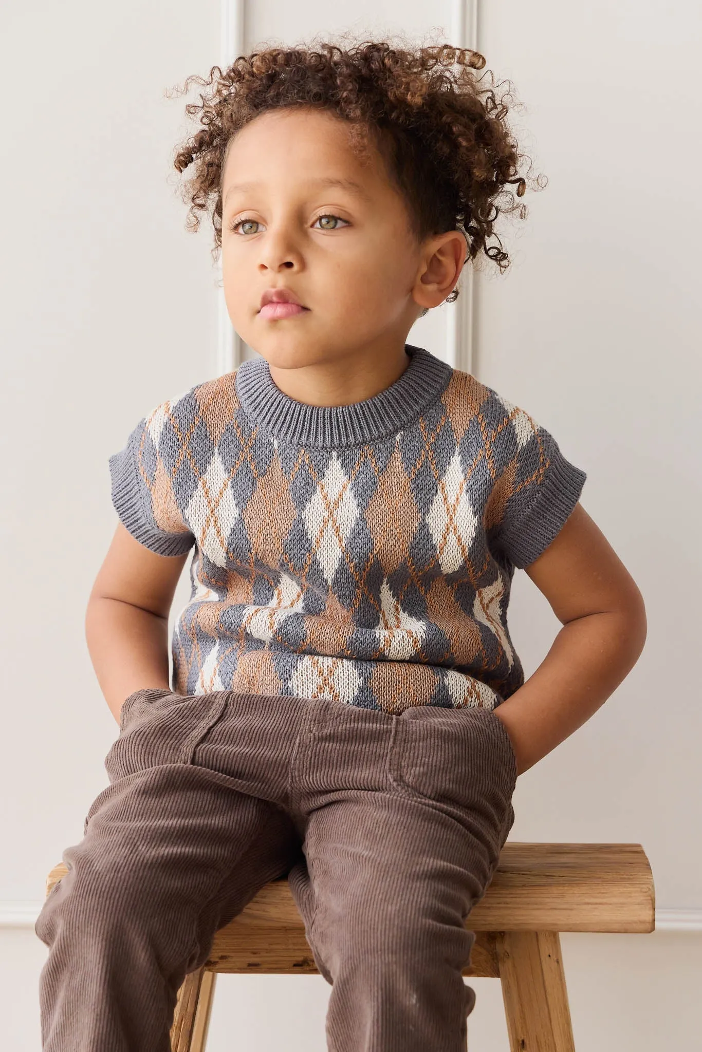 Marcus Knit Vest - Marcus Jacquard Arctic