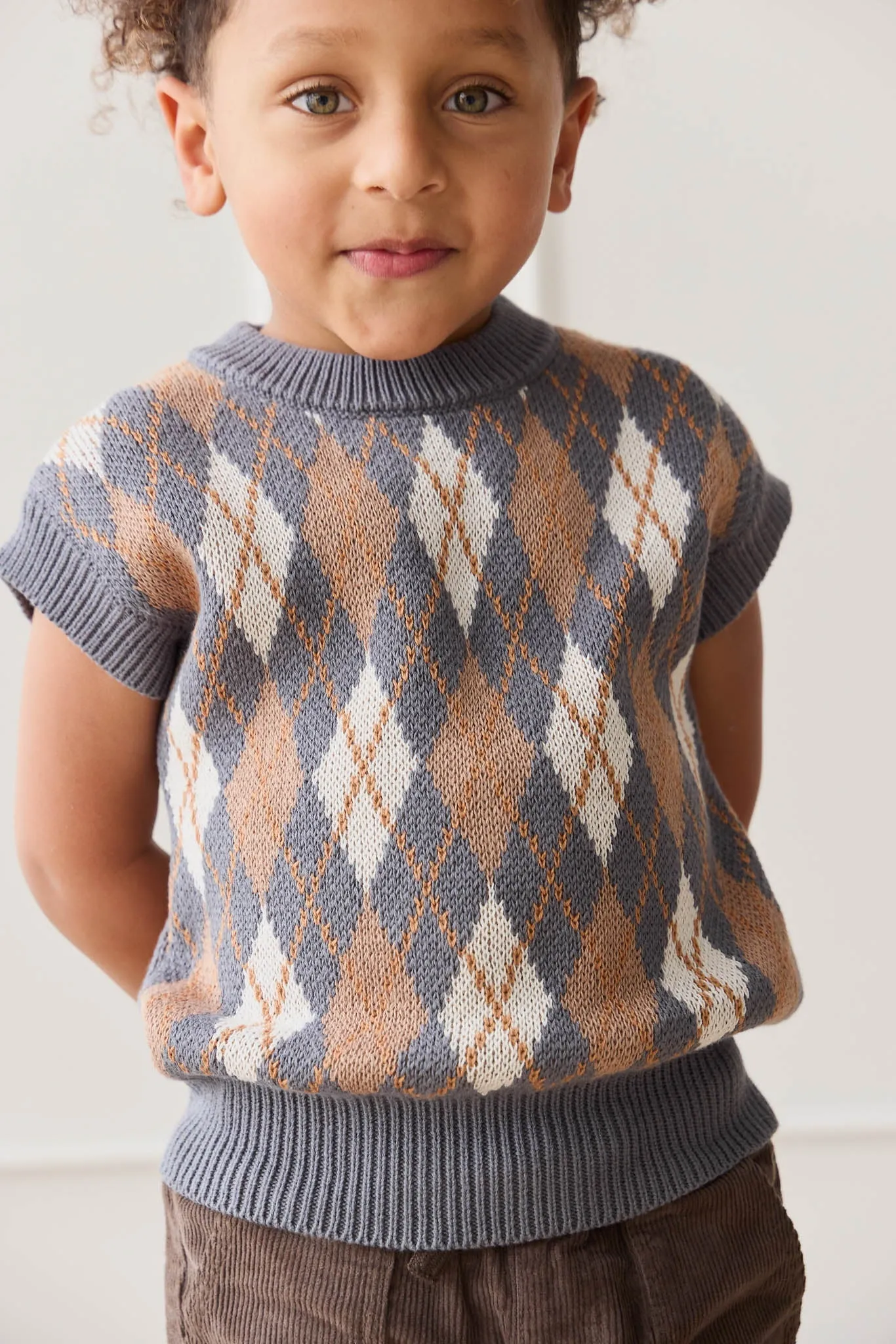 Marcus Knit Vest - Marcus Jacquard Arctic