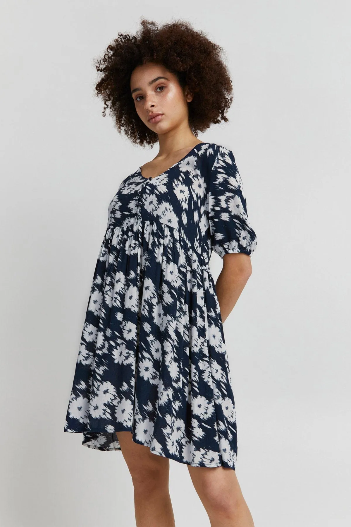 Marrakech Printed Summer Dress - Total Eclipse