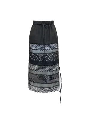 Midi Skirt  UNIQUE PATTERN DETAILS