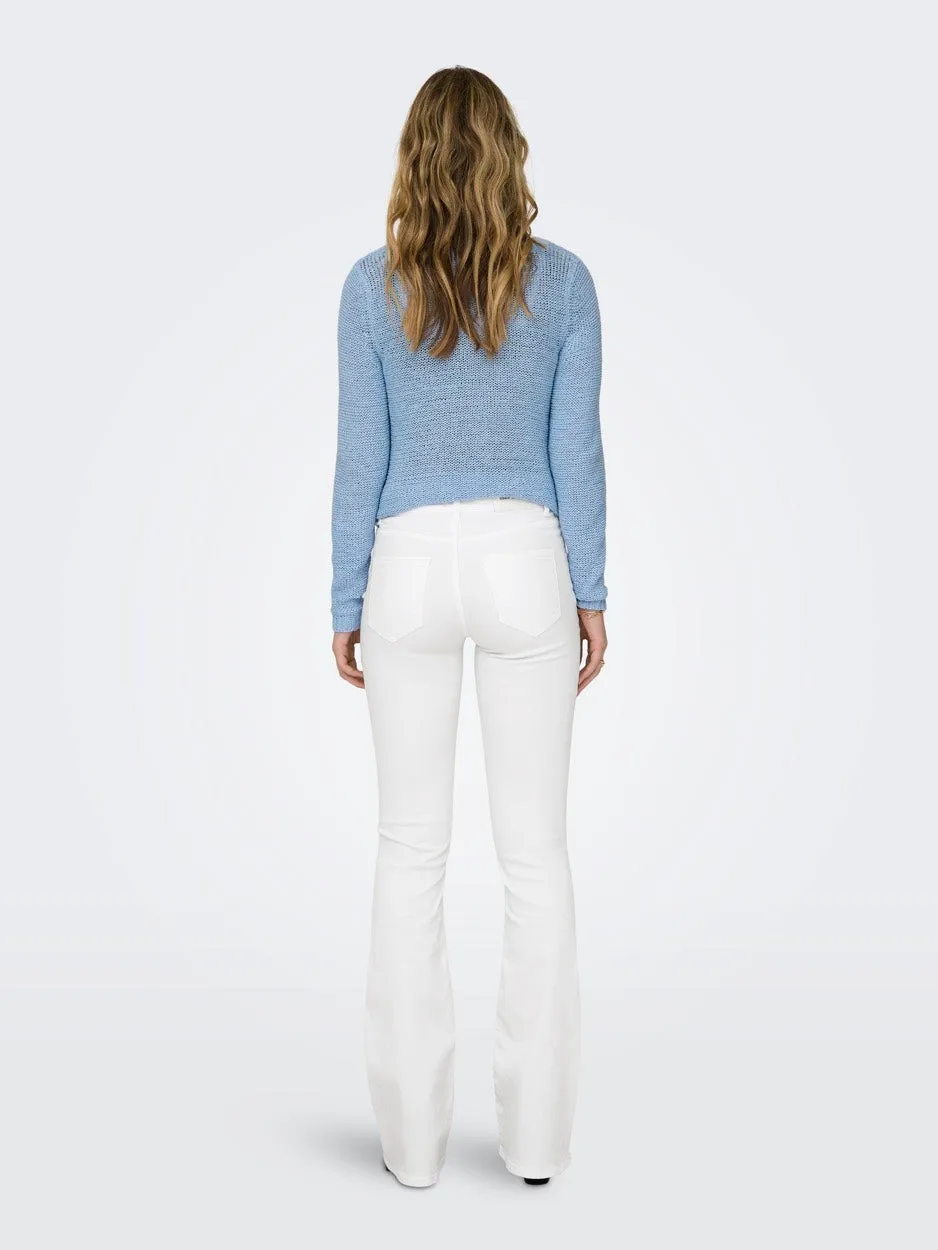 Onlblush Mid Flared Dnm Rea0730 Noo - Off-white