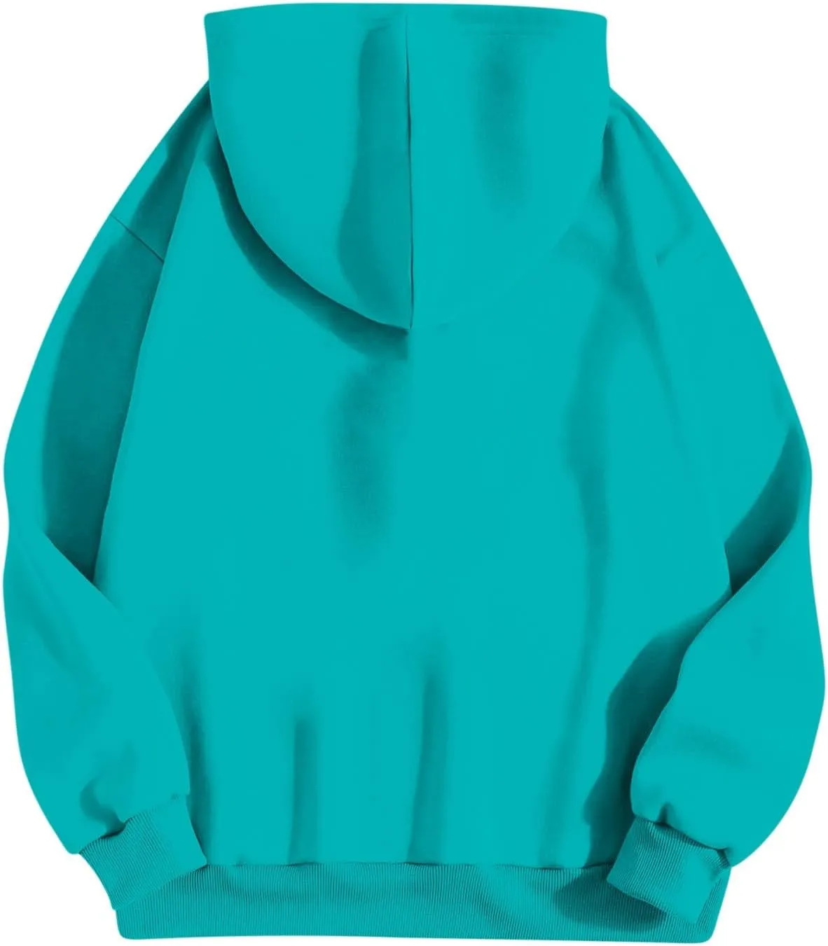 Oversized Sweatshirt For Women Fleece Hoodies Casual Long Sleeve Pullover Top Solid Color Cute Hoodie With Pocket