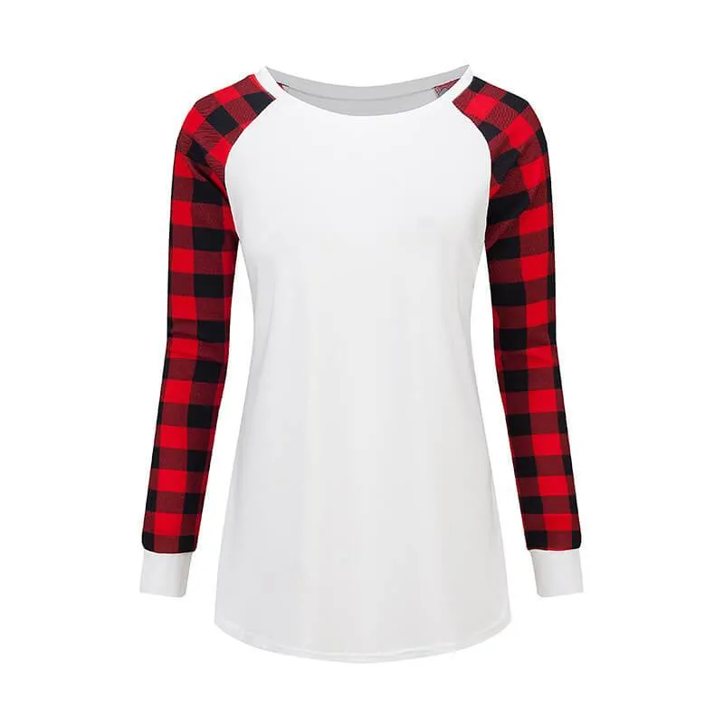Patchwork Loose Long Sleeves Blouse