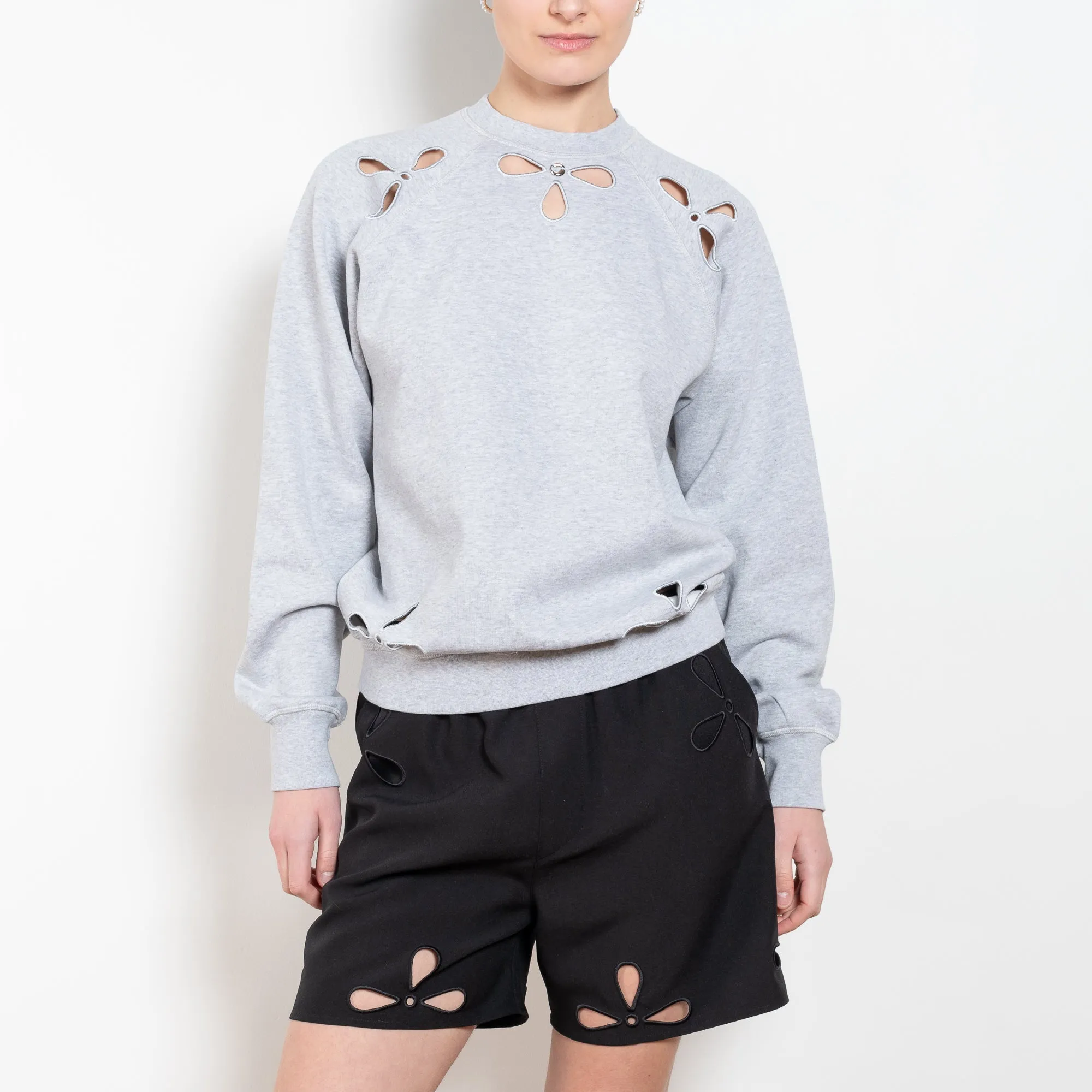 Petal Embroidered Sweater