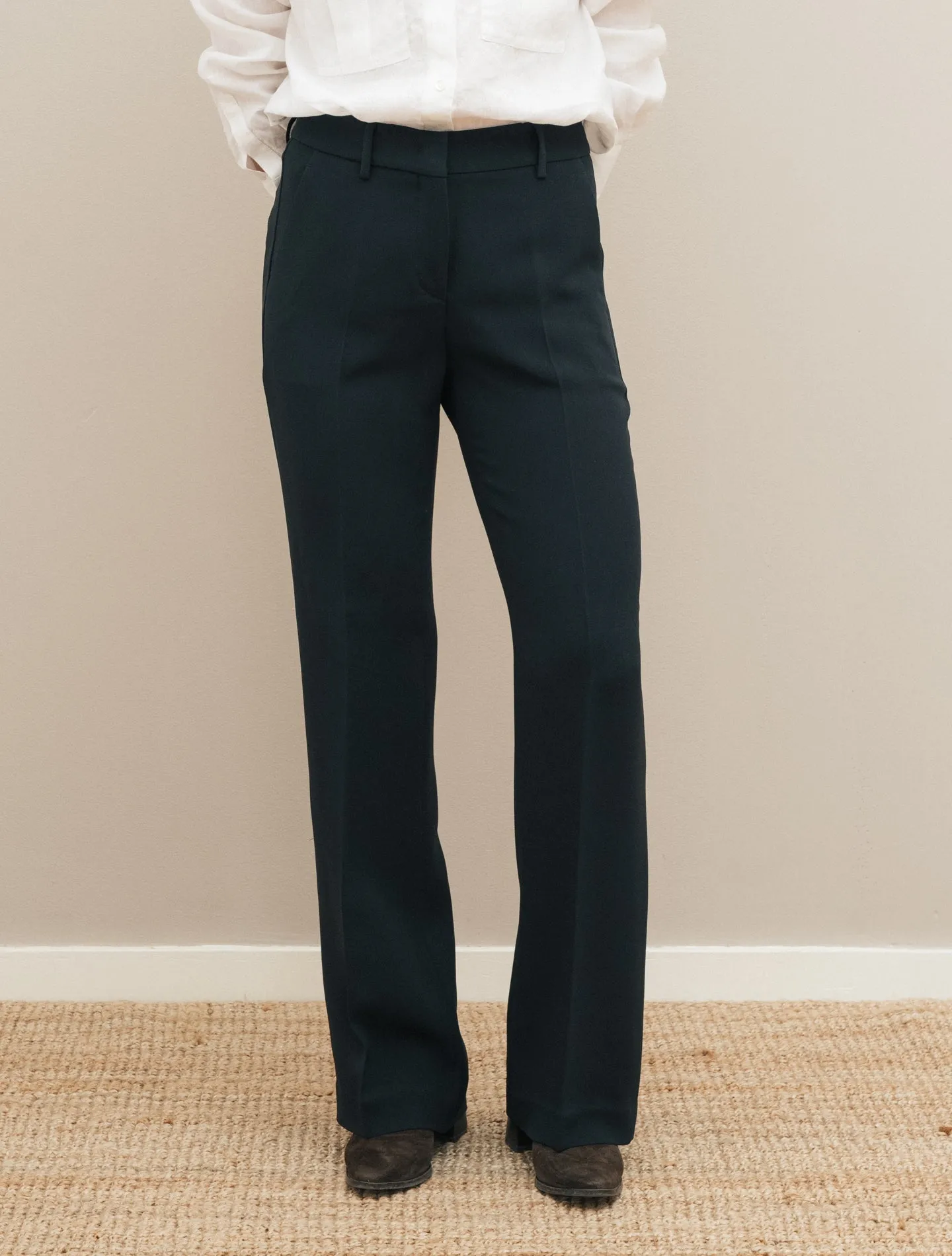 Petra Crepe Cady Trousers Night Blue