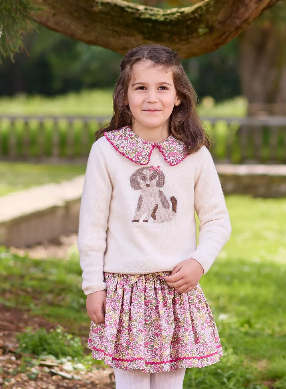 Pie Crust Jersey Top in Penny Floral