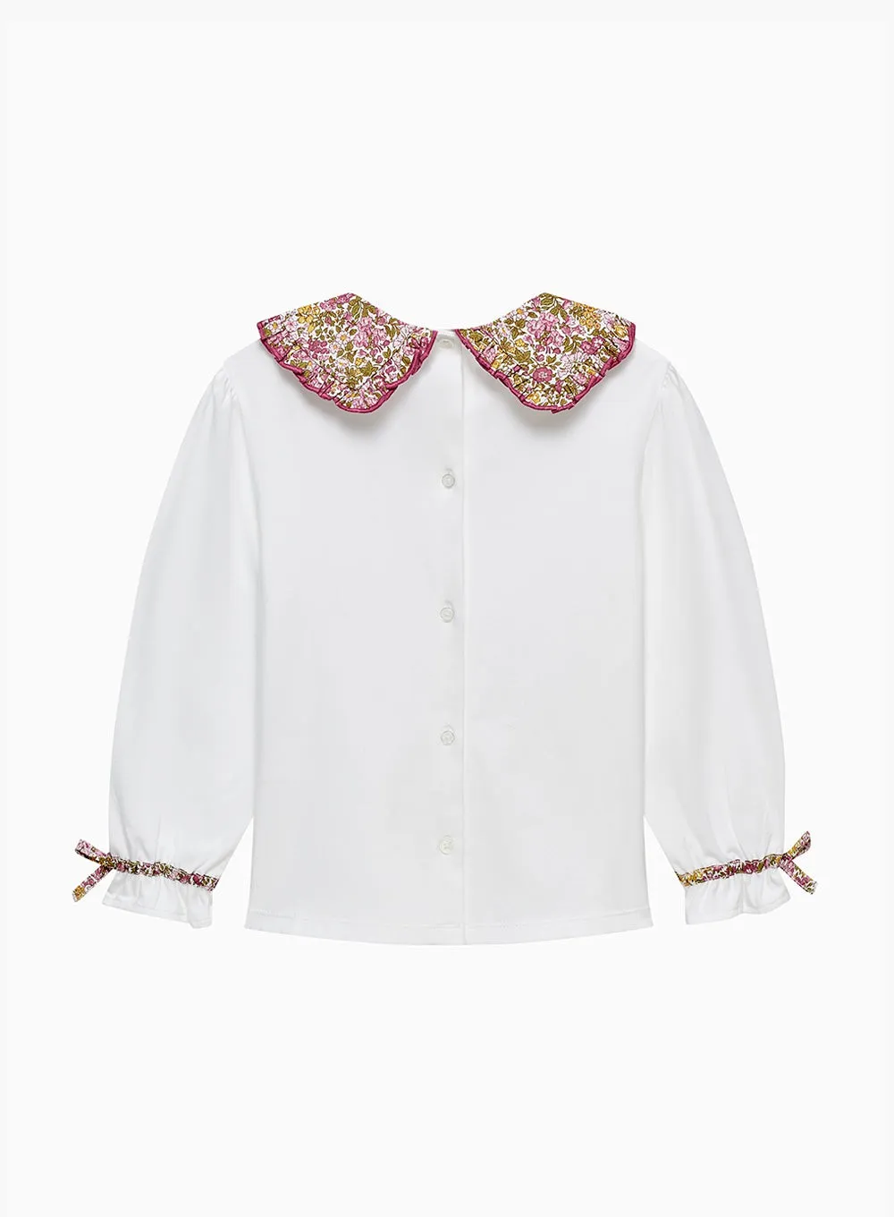 Pie Crust Jersey Top in Penny Floral