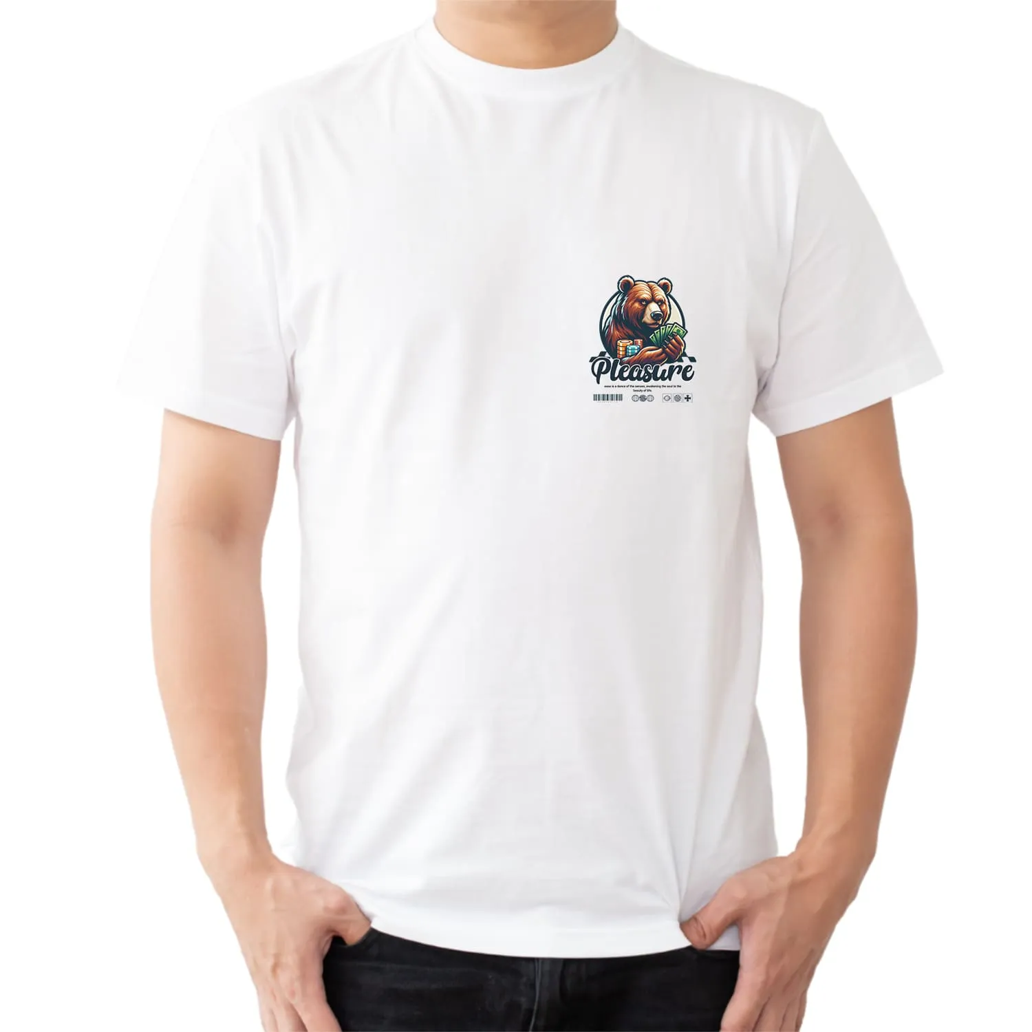Pleasure Mens cotton printed T-shirt