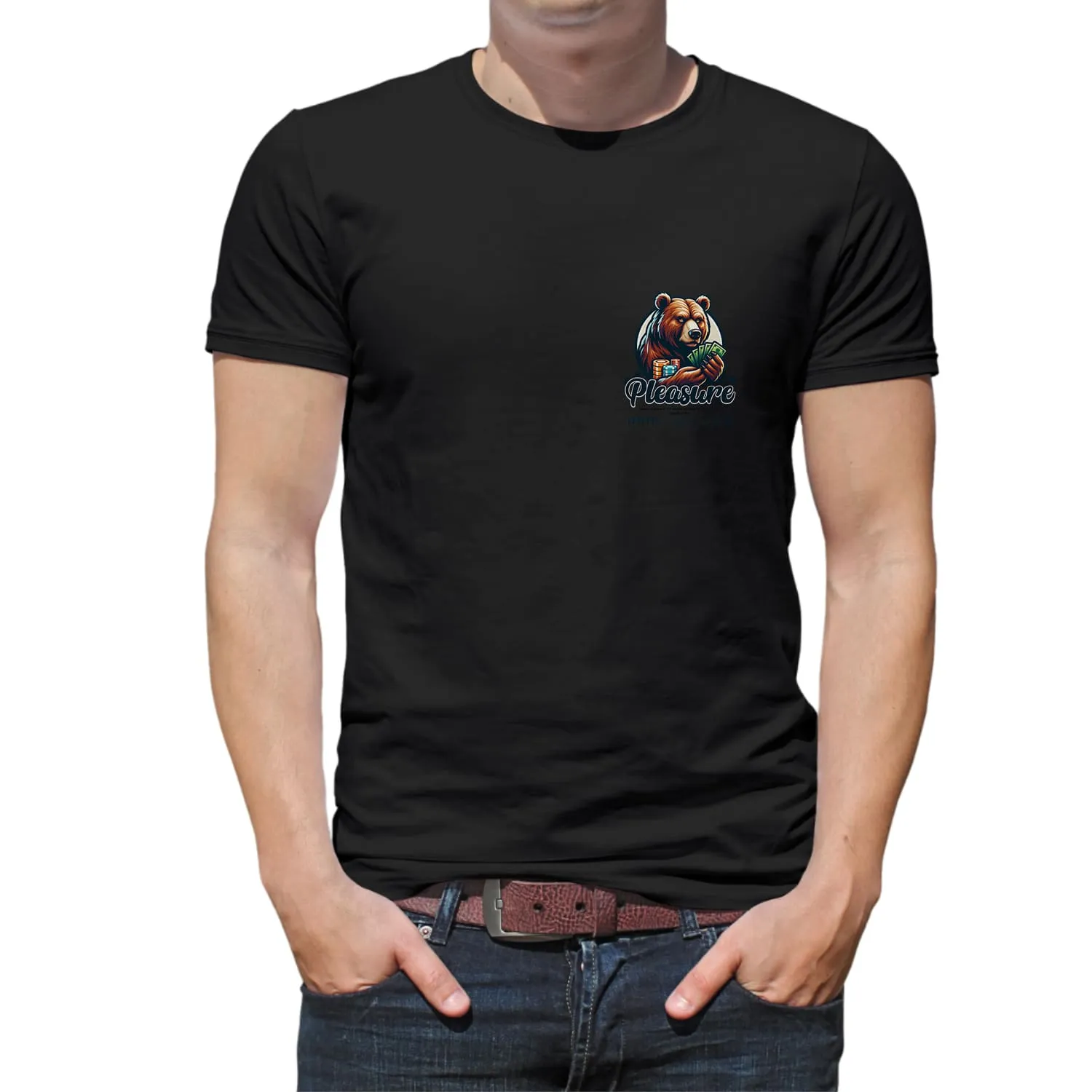 Pleasure Mens cotton printed T-shirt