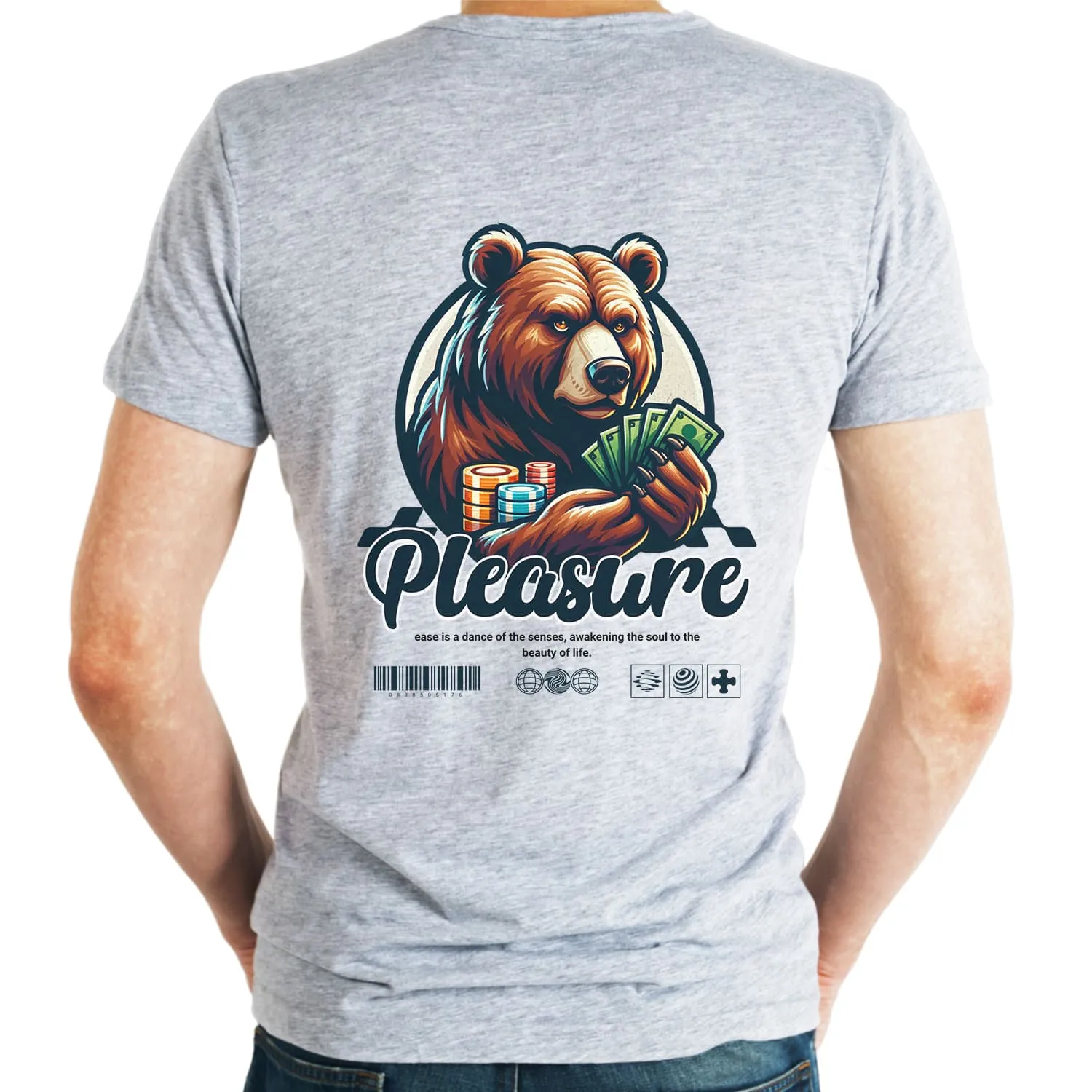 Pleasure Mens cotton printed T-shirt