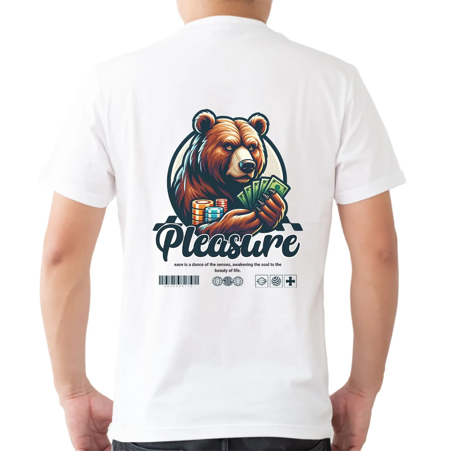 Pleasure Mens cotton printed T-shirt