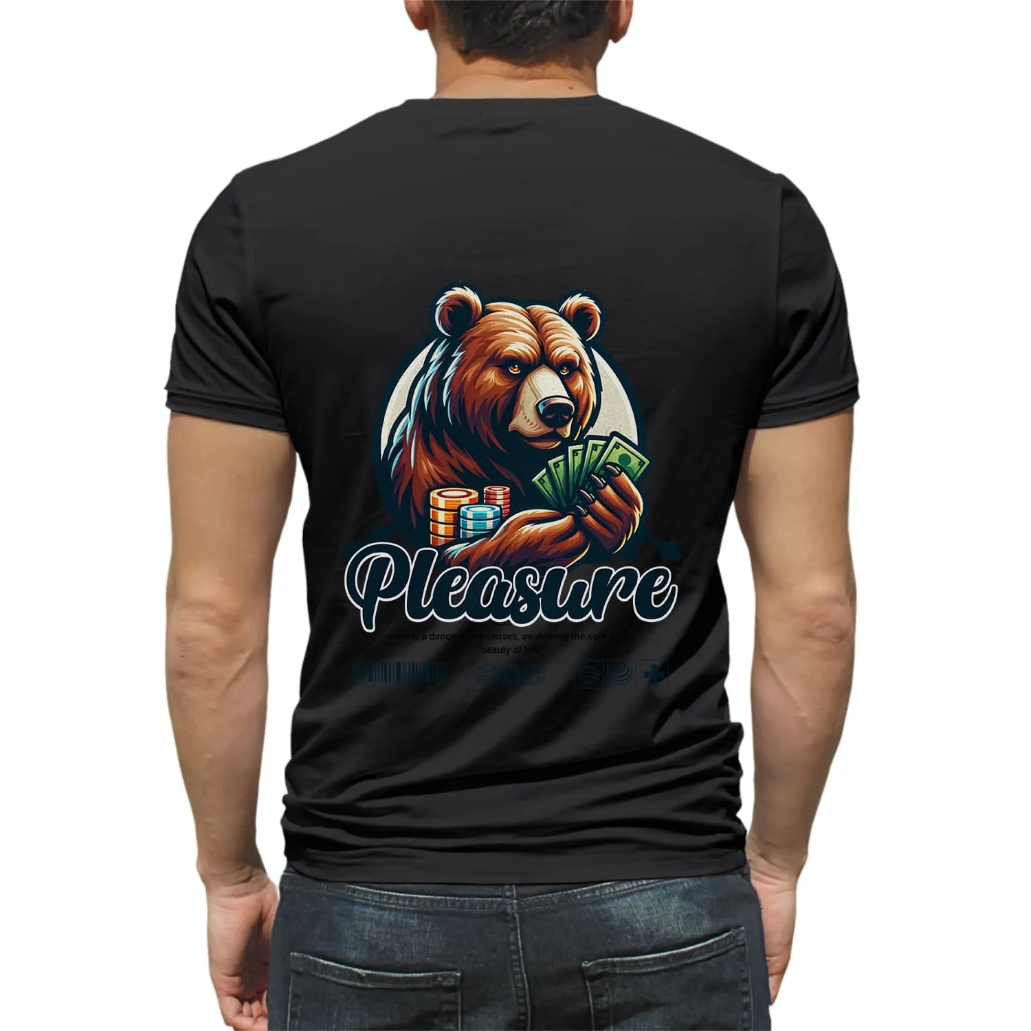 Pleasure Mens cotton printed T-shirt