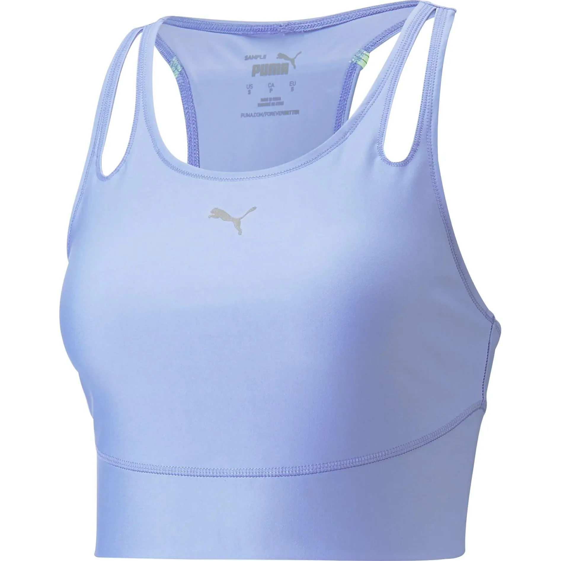 Puma Run Ultraform Womens Running Cropped Vest Tank Top - Purple