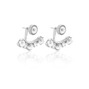 Radiant / Ear Jackets / Pearl   Silver