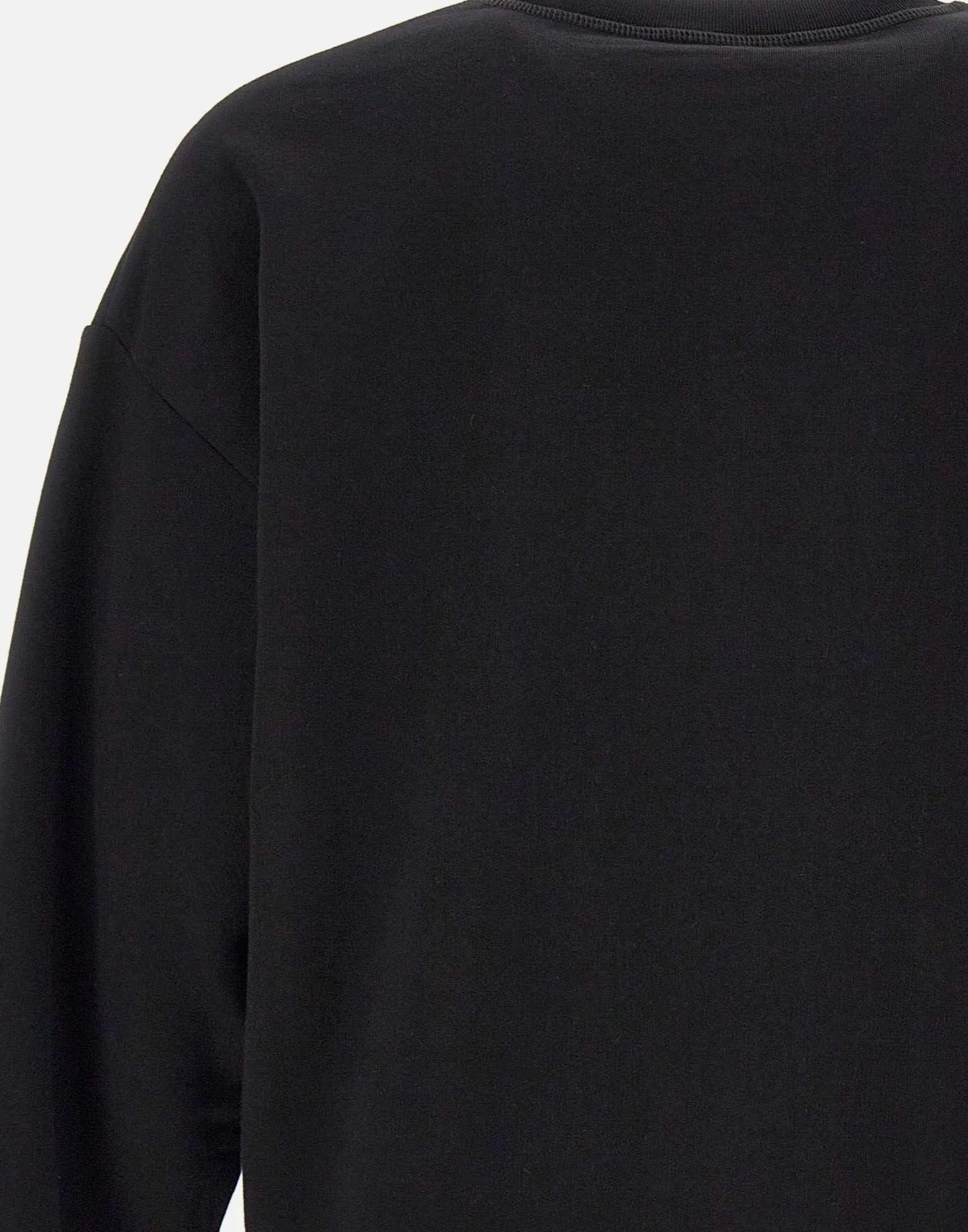 Relax Fit Black Cotton Sweatshirt
