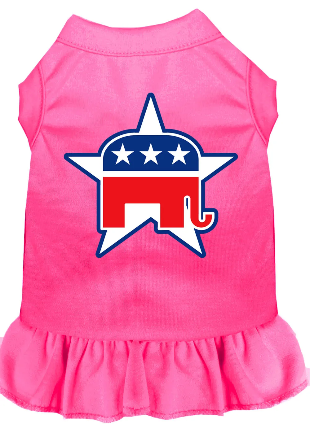 Republican Screen Print Dress Bright Pink Xxxl