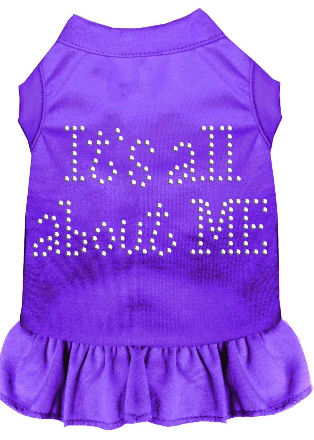 Rhinestone All About Me Dress Purple Lg